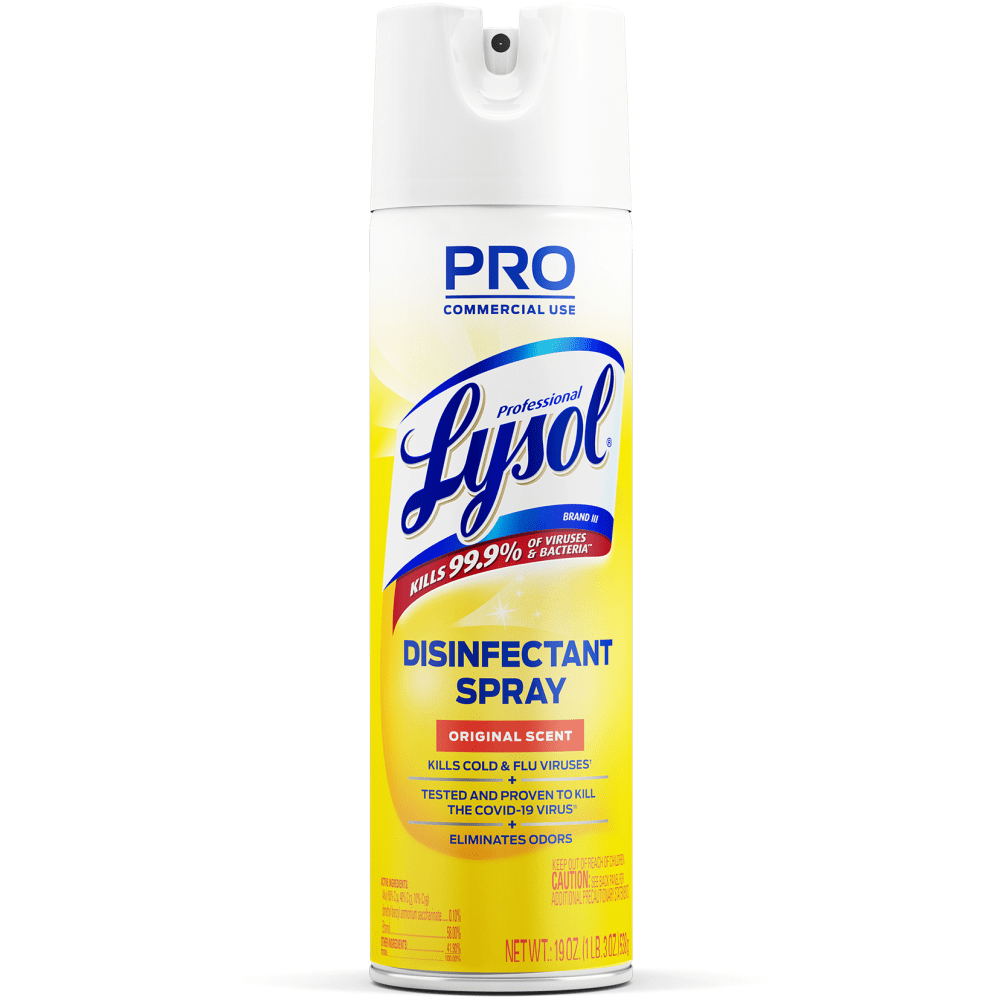 Lysol Professional Disinfectant Spray, Original Scent, 19 Oz Bottle