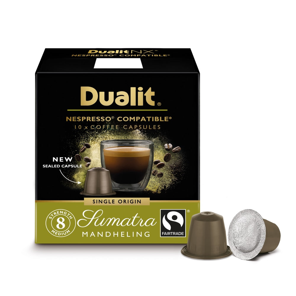 Dualit And Nespresso Compatible Coffee NX Pods, Sumatra Mandhling Espresso, Carton Of 60