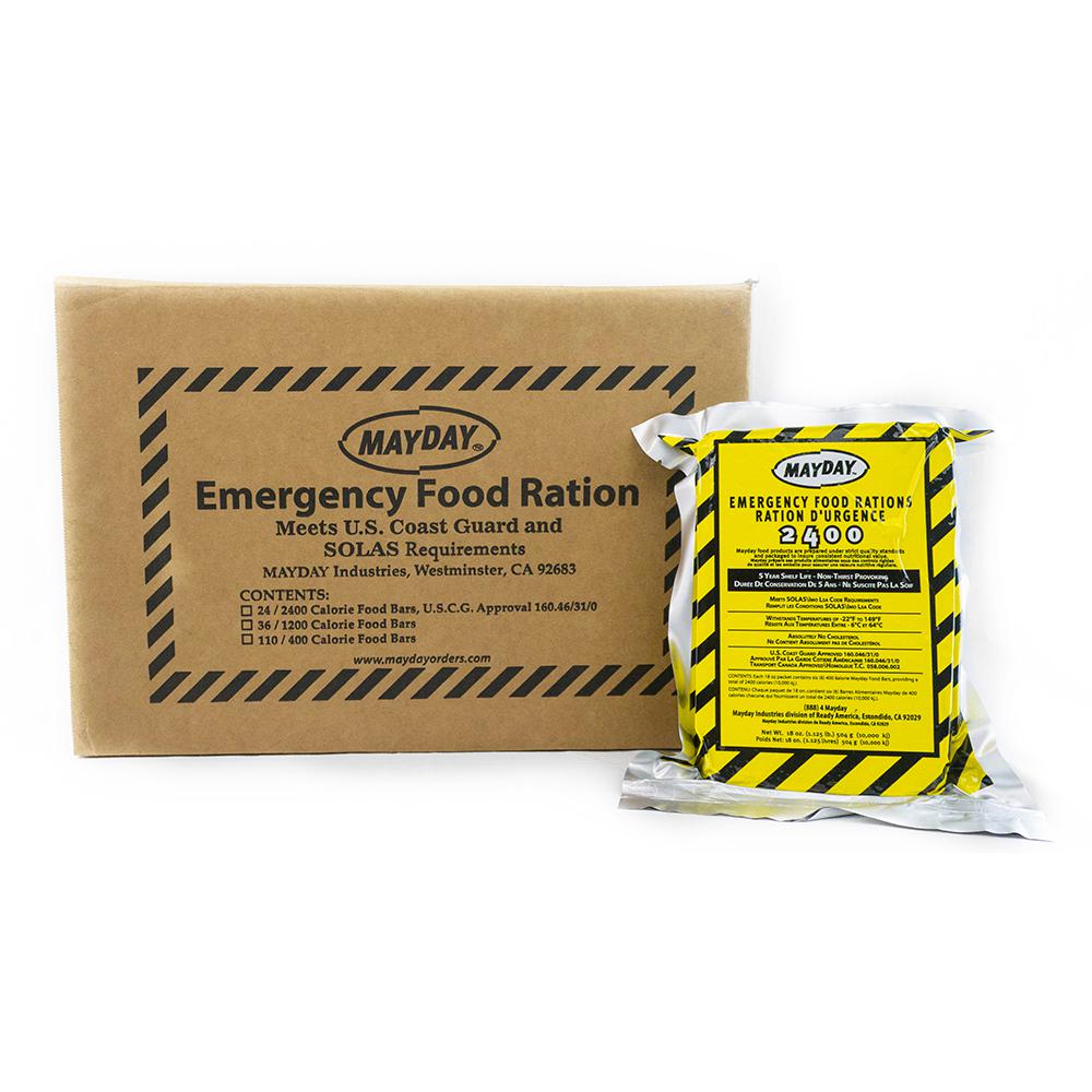 Mayday Industries Emergency Food Bars, Case Of 24 Bars