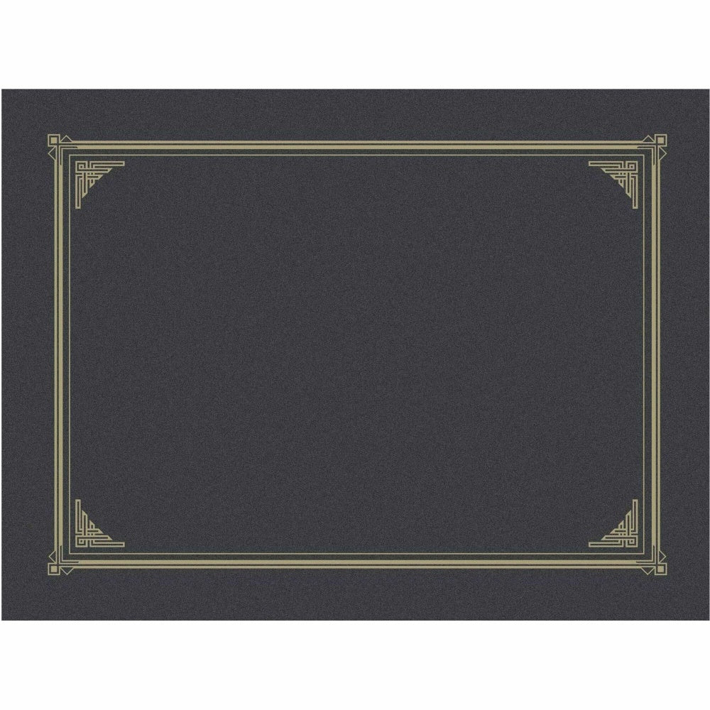 Geographics Award Certificate Gold Design Covers, Letter Size (8 1/2in x 11in), Metallic Gray, Pack Of 6