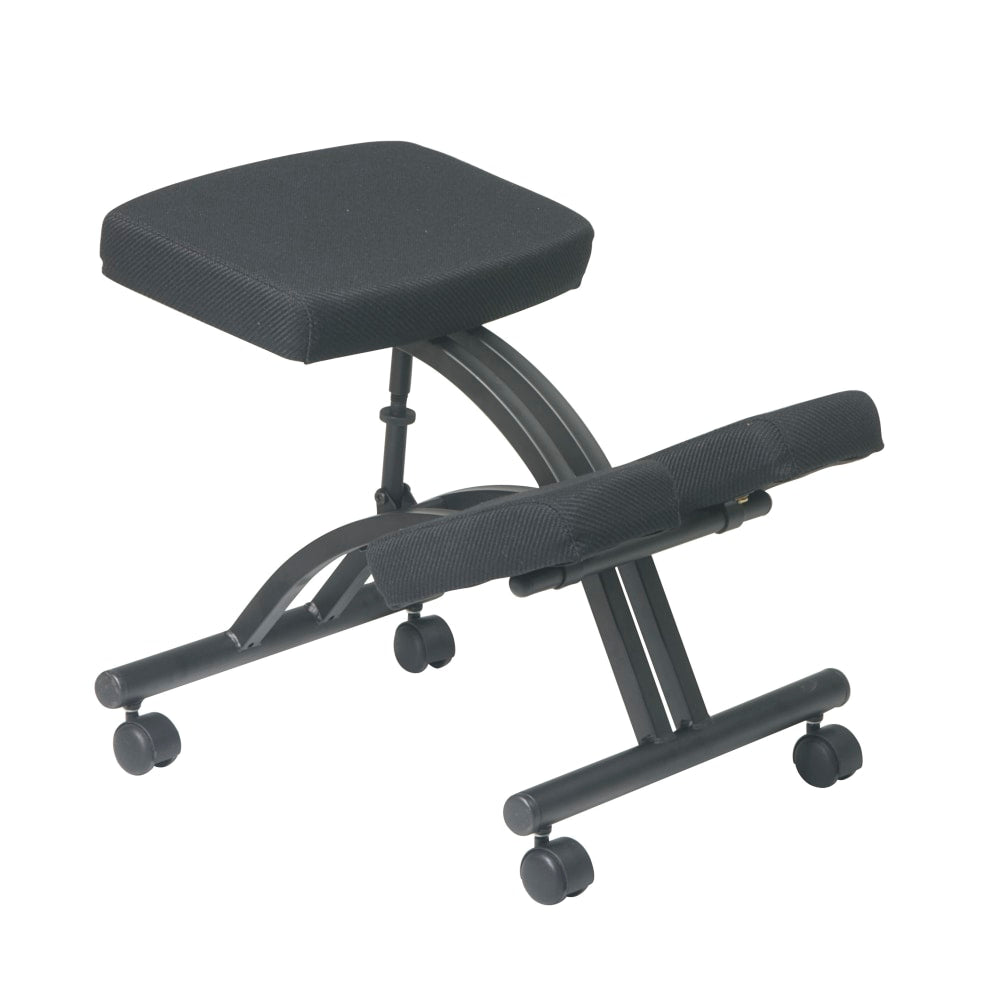 Office Star Work Smart Ergonomic Knee Chair, Black