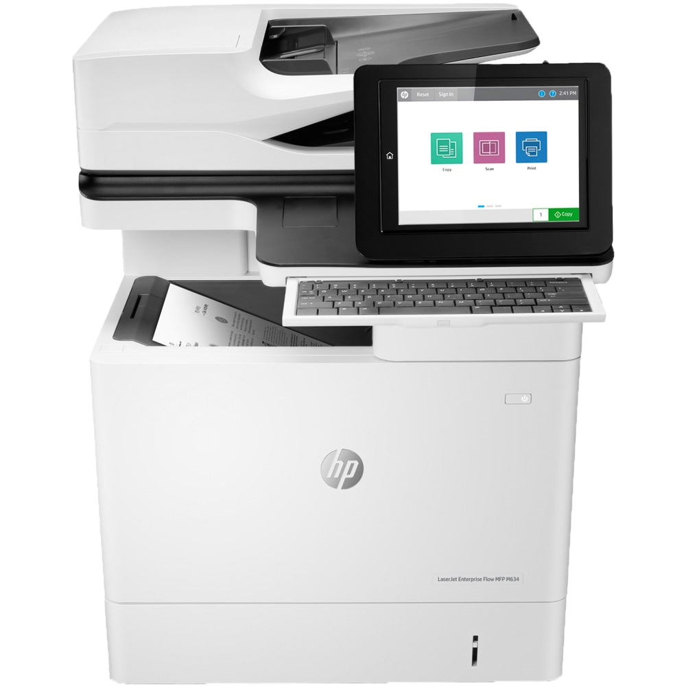 HP LaserJet Enterprise Flow MFP M634h Laser All-In-One Monochrome Printer