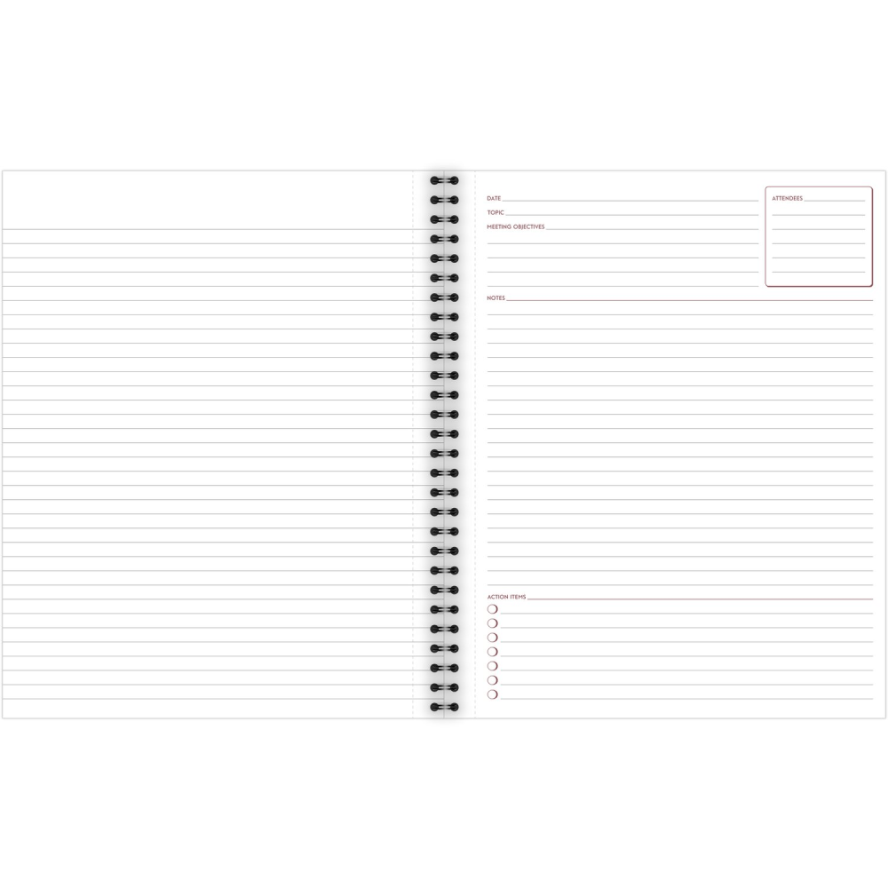 Cambridge Limited 30% Recycled Business Notebook, 8 1/2in x 11in, 1 Subject, Legal Ruled, 80 Sheets, Black (06132)