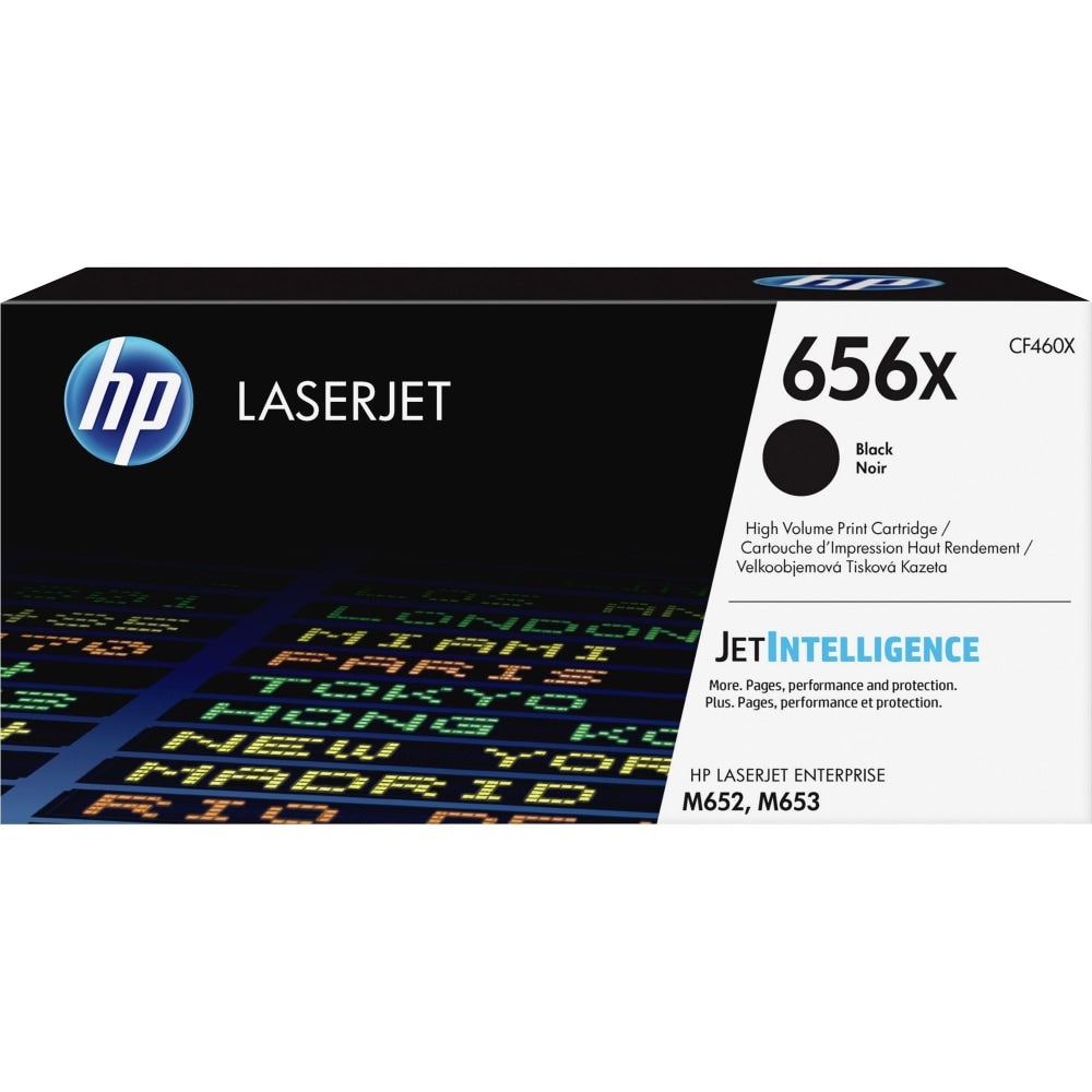 HP 656X Black High Yield Toner Cartridge, CF460X