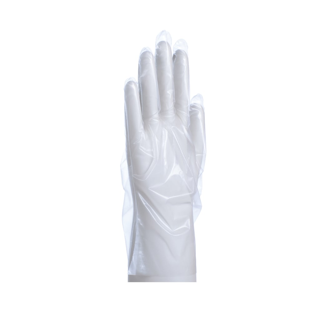 Daxwell Embossed Cast Polyethylene Gloves, Medium, Clear, 100 Gloves Per Box