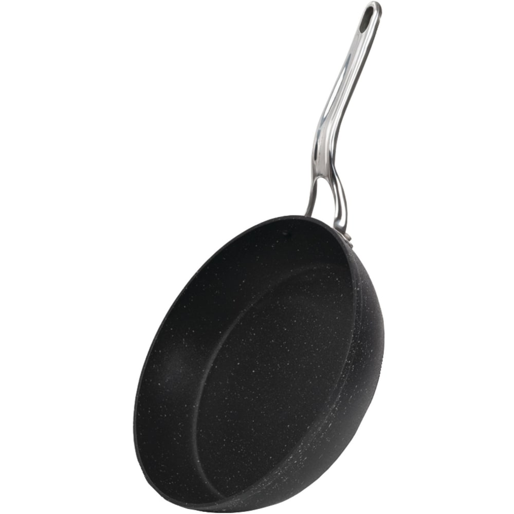 Starfrit 12in Fry Pan With Stainless Steel Handle, Black