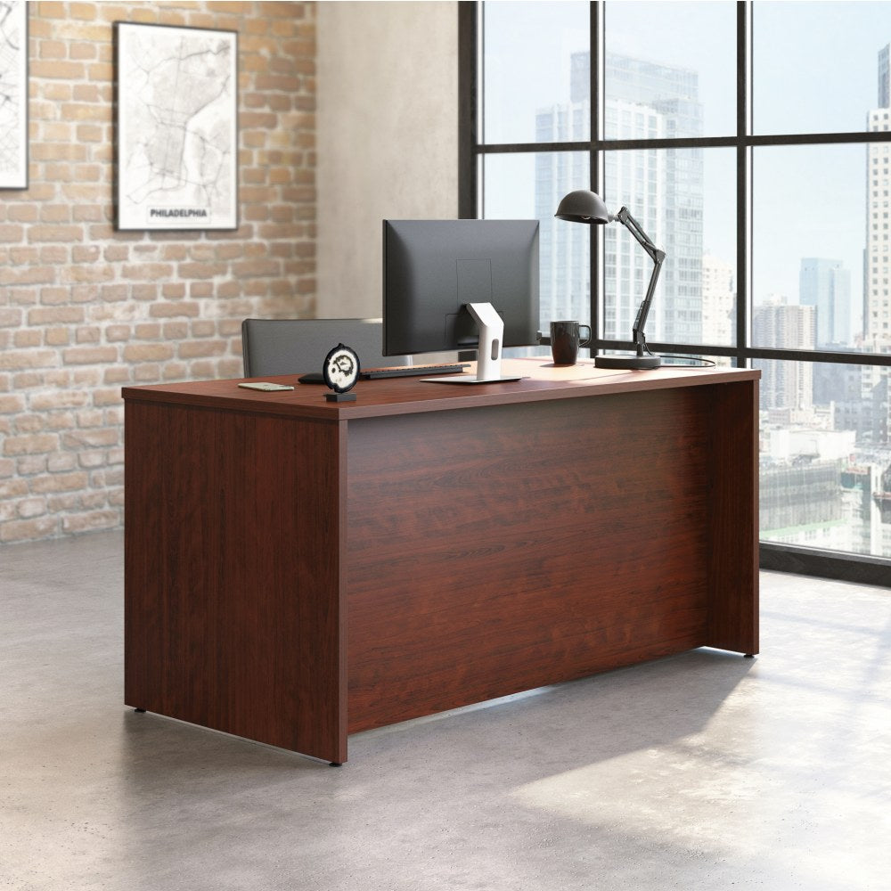 Sauder Affirm 59inW Computer Desk Shell, Classic Cherry