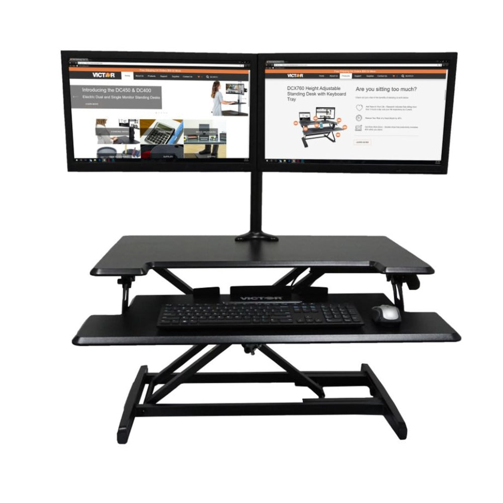 Victor DCX610 36inW Compact Standing Desk Converter