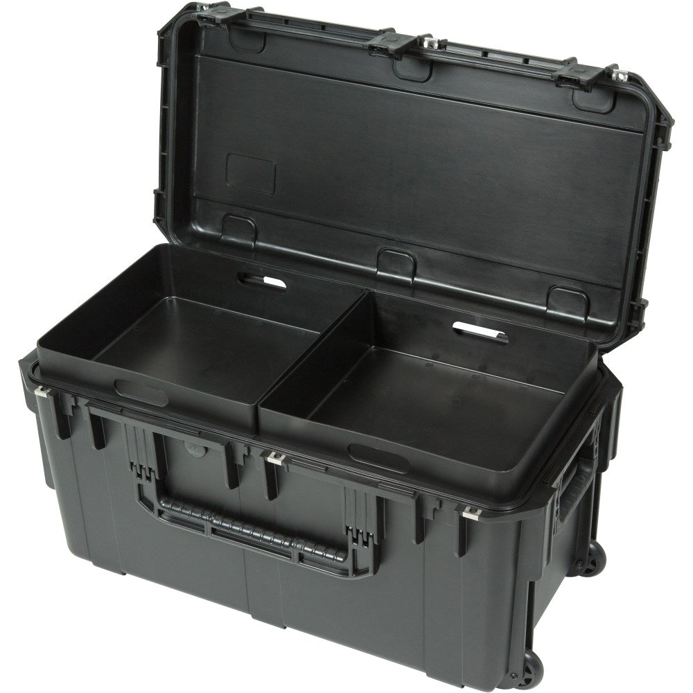 SKB Cases iSeries Protective Case Footlocker With Removable Trays, 29inH x 14inW x 15inD, Black