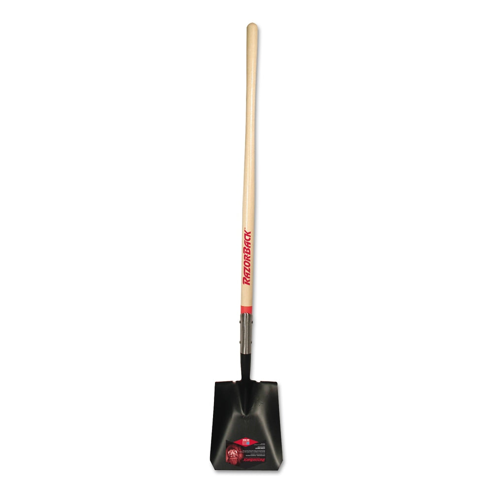 UnionTools Long-Handle Square-Point Shovel, 9-1/2in Width Blade