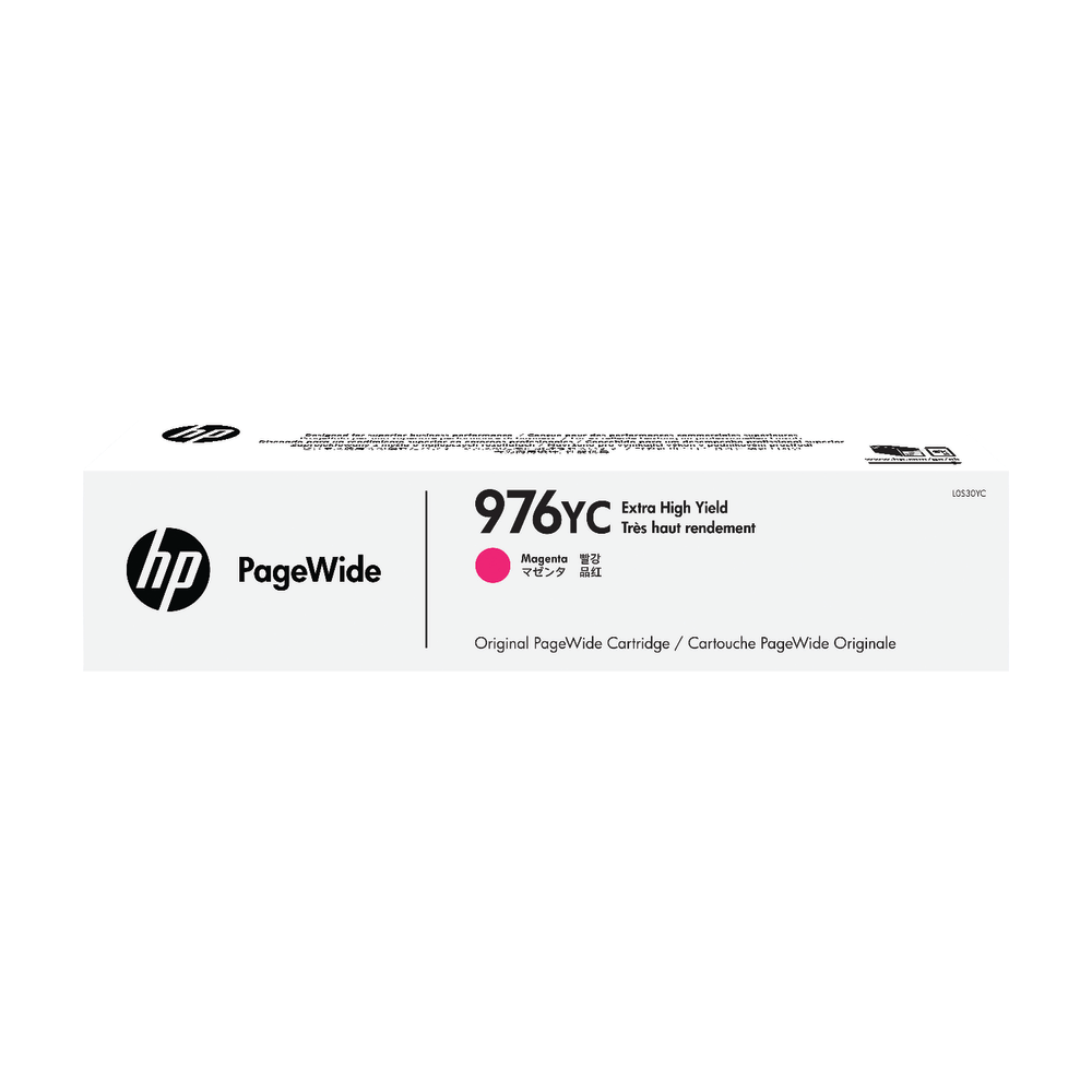 HP 976YC PageWide Contract Magenta Extra-High-Yield Ink Cartridge, L0S30YC