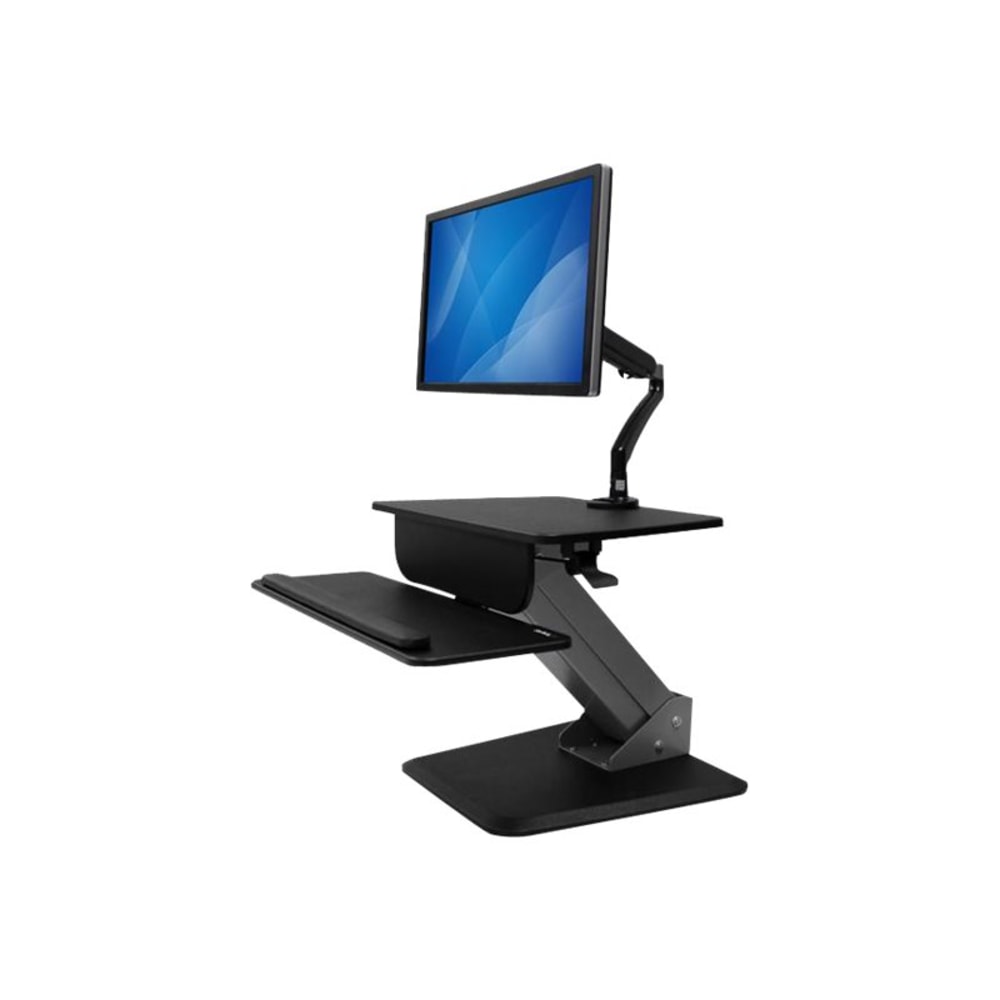 StarTech.com Sit-to-Stand Workstation with Full-Motion Articulating Monitor Arm - One-Touch Height Adjustment