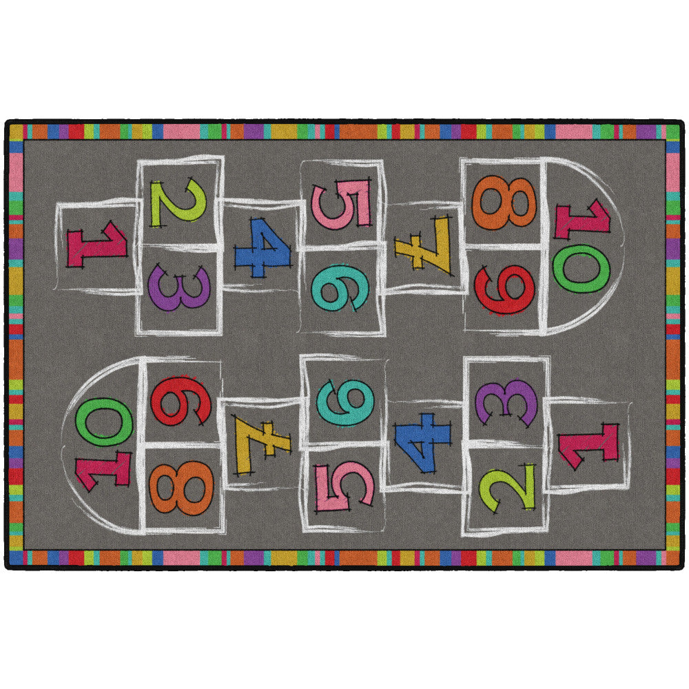 Flagship Carpets Hopscotch Area Rug, 4ftH x 6ftW