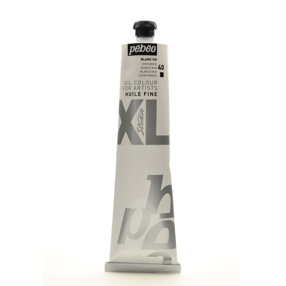 Pebeo Studio XL Oil Paint, 200 mL, Vivid White, Pack Of 2