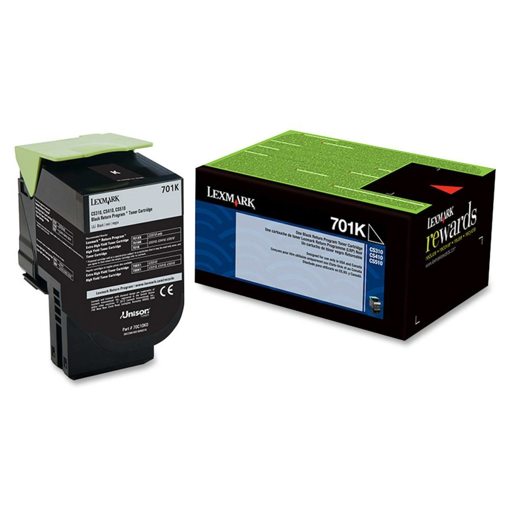 Lexmark 701K Black Return Program Toner Cartridge