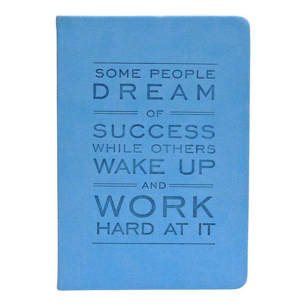 Eccolo Inspirational Journal, Success Quote, 5 1/2in x 7 1/2in, Blue