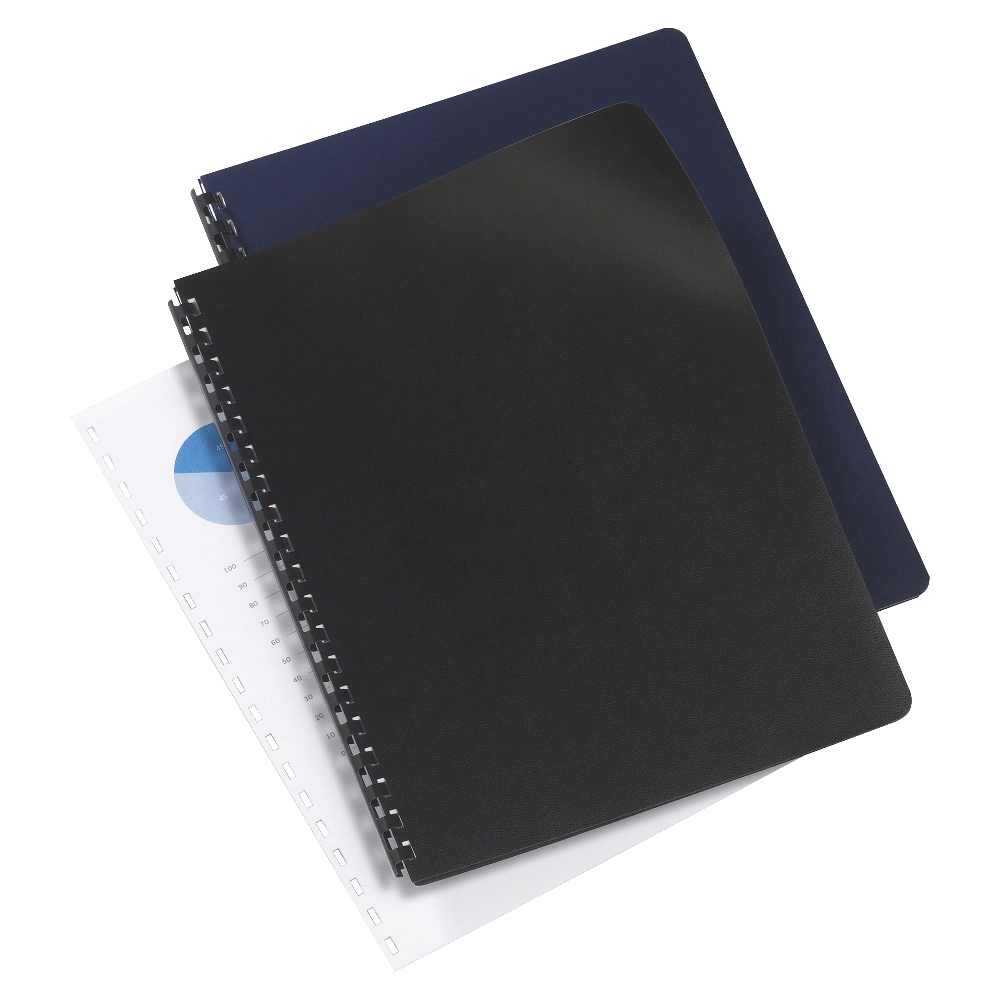 GBC Regency Round Corners Presentation Binding Covers, 8 3/4in x 11 1/4in, Navy, Box Of 200