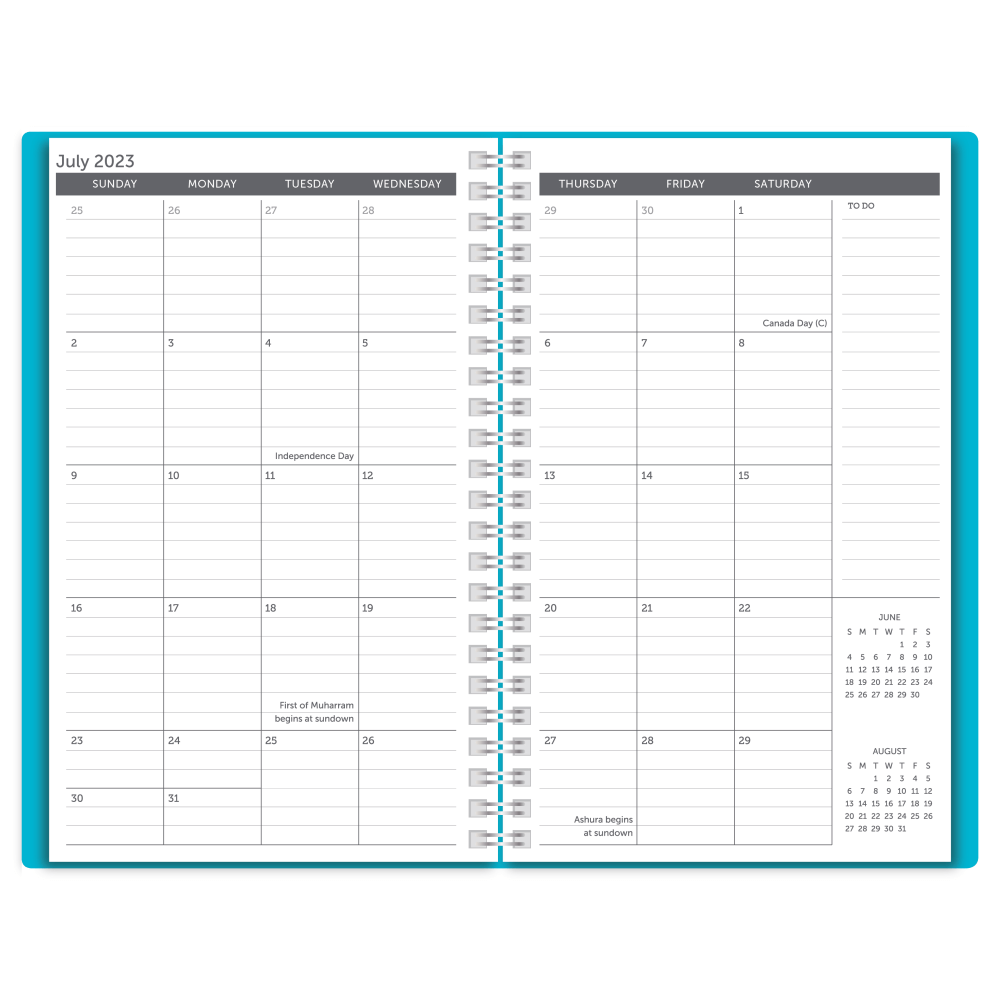 2023-2024 Office Depot Brand Stellar Academic Weekly/Monthly Planner, 5-1/2in x 8-1/2in, Blue, July 2023 to June 2024