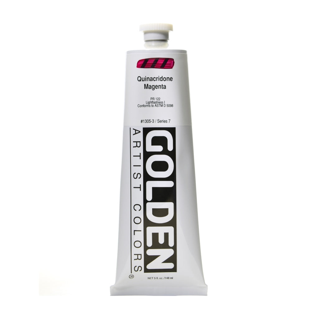 Golden Heavy Body Acrylic Paint, 5 Oz, Quinacridone Magenta