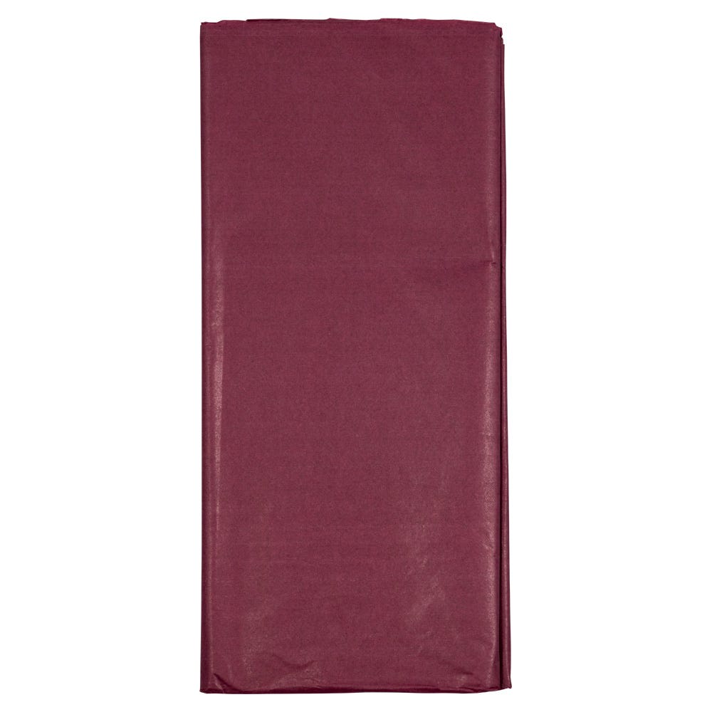 JAM Paper Tissue Paper, 26inH x 20inW x 1/8inD, Burgundy, Pack Of 10 Sheets