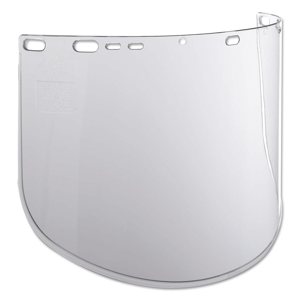 Jackson Safety F40 915-60 Propionate Face Shields, 15 1/2in x 9in, Clear, Case Of 50