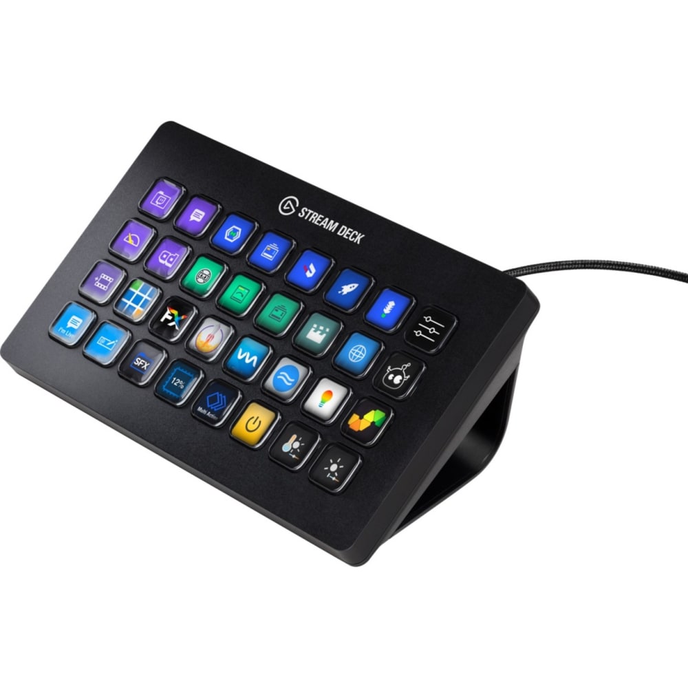 Corsair Stream Deck XL Keypad - Cable Connectivity - USB 3.0 Interface - 32 Key - Windows, Mac OS