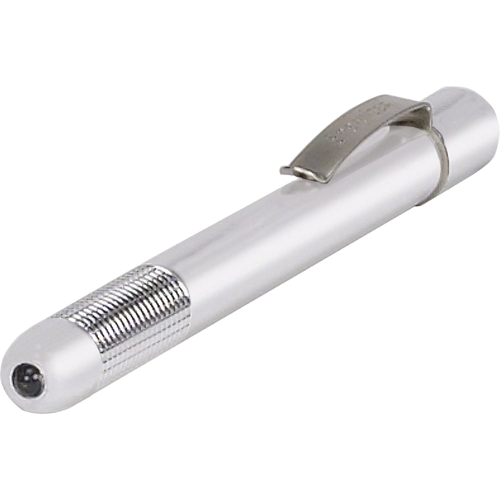 Energizer LED Pen Light - LED - Bulb - 1 W - 6 lm Lumen - 2 x AAA - Battery - Stainless Steel - Drop Resistant - Silver - 4 / Carton