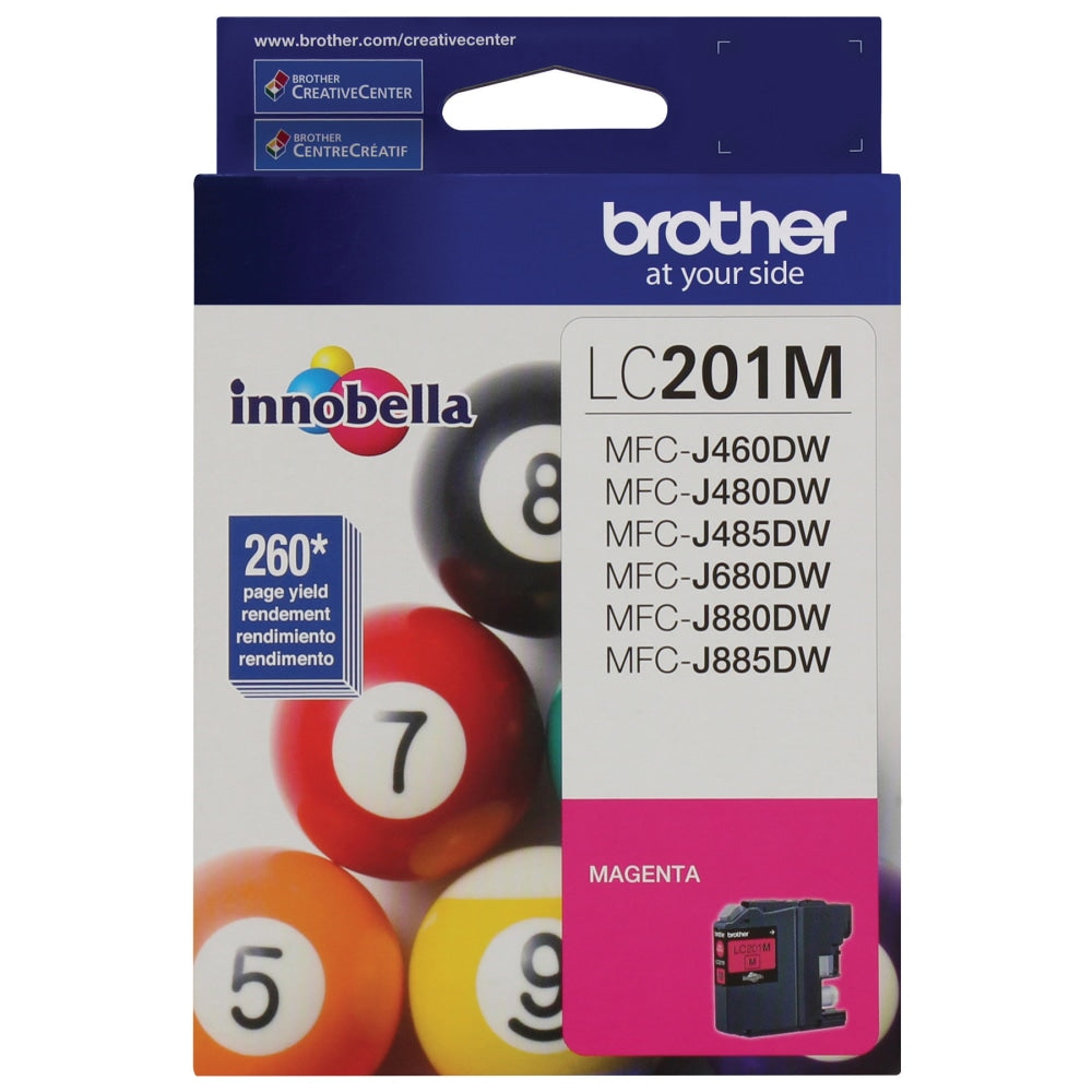 Brother LC201 Magenta Ink Cartridge, LC201M