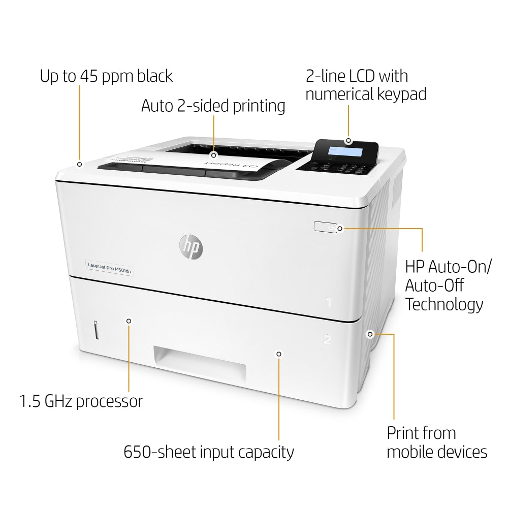 HP LaserJet Pro M501dn Monochrome Laser Printer