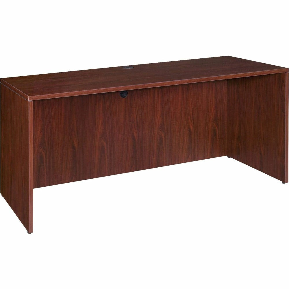 Lorell Essentials 60inW Computer Desk Credenza, Mahogany