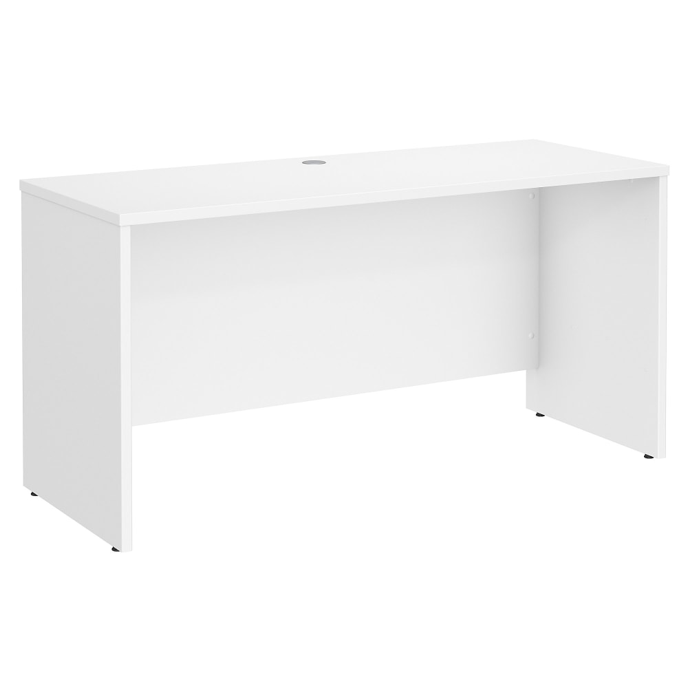 Bush Business Furniture Studio C 60inW Credenza Computer Desk, White, Standard Delivery