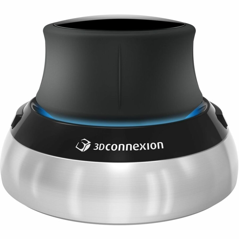 3Dconnexion SpaceMouse Compact - Designed for Advanced 3D Navigation - Cable - Black, Silver - USB - 2 Programmable Button(s) - Symmetrical