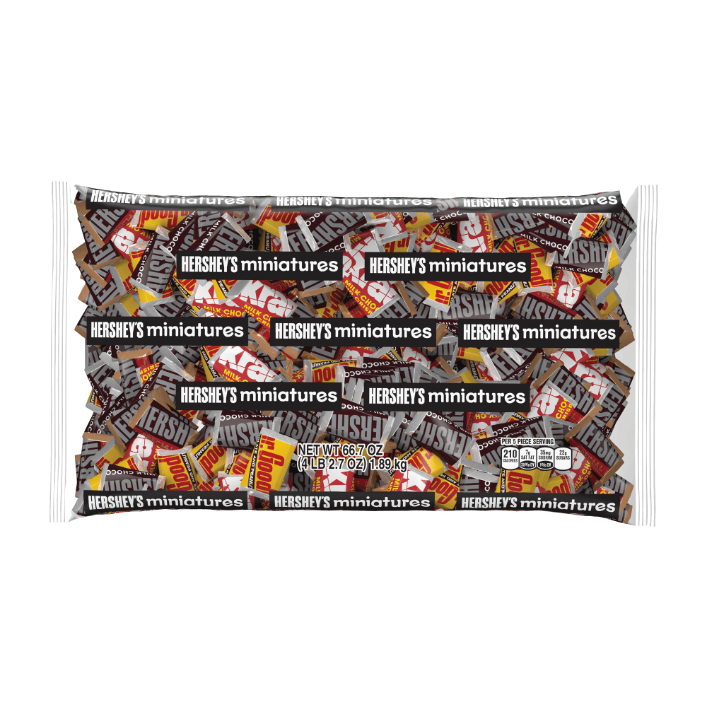 Hersheys Miniatures Assortment, 66.7-Oz Bag