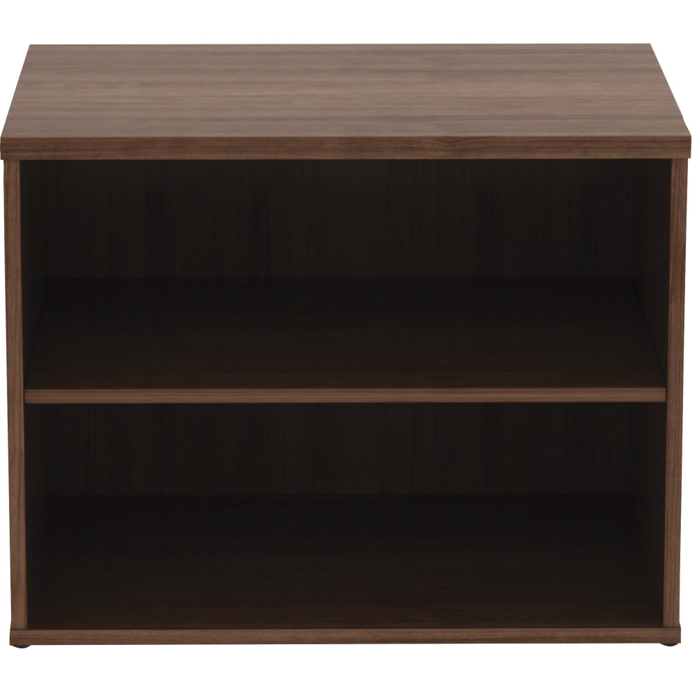 Lorell 29-1/2inW File Storage Cabinet Credenza Computer Desk, Walnut