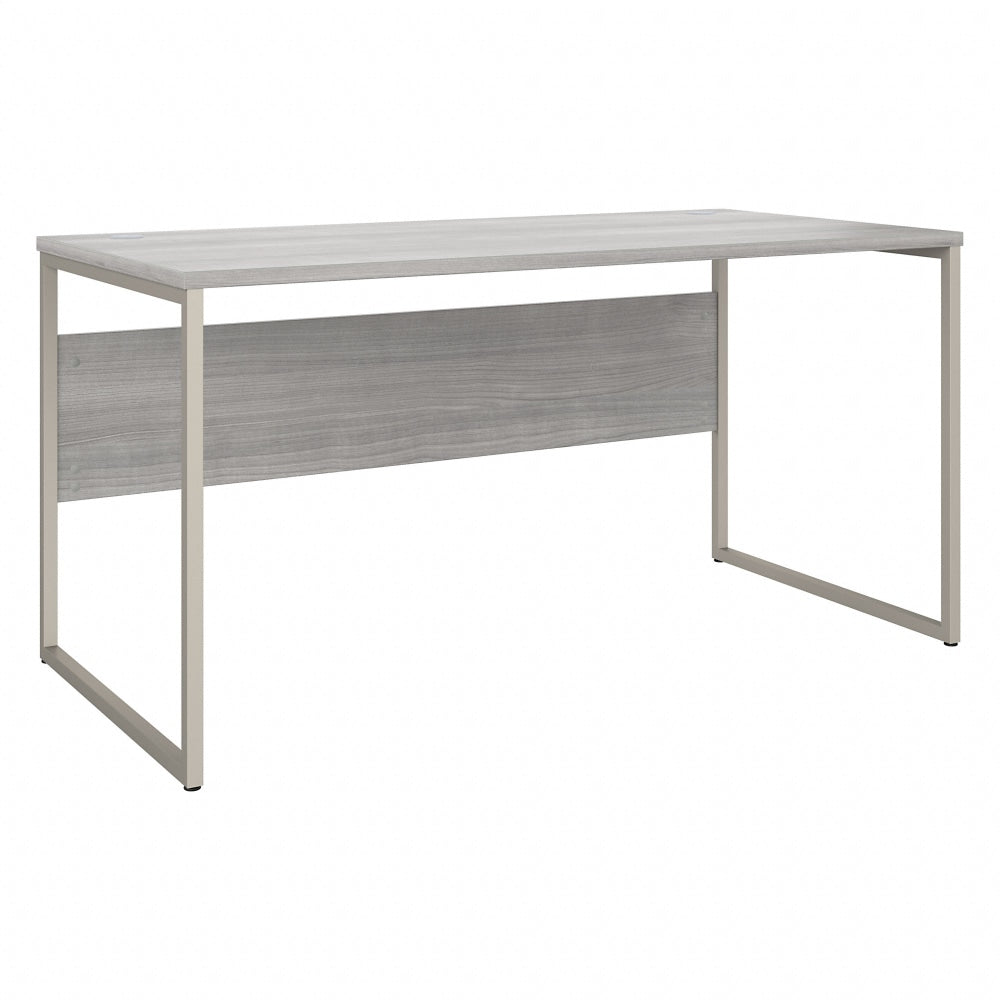 Bush Business Furniture Hybrid 60inW x 30inD Computer Table Desk With Metal Legs, Platinum Gray, Standard Delivery