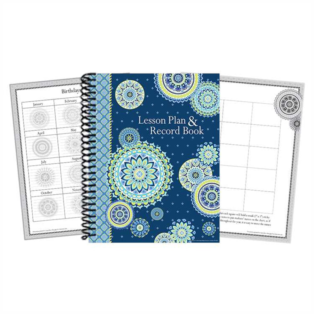 Eureka School Lesson Plan And Record Books, Blue Harmony, Pack Of 2 Books