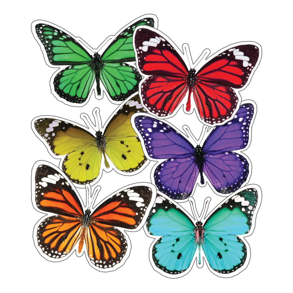 Schoolgirl Style Cut-Out Decorations, Woodland Whimsy Butterflies, Pack Of 36 Decorations