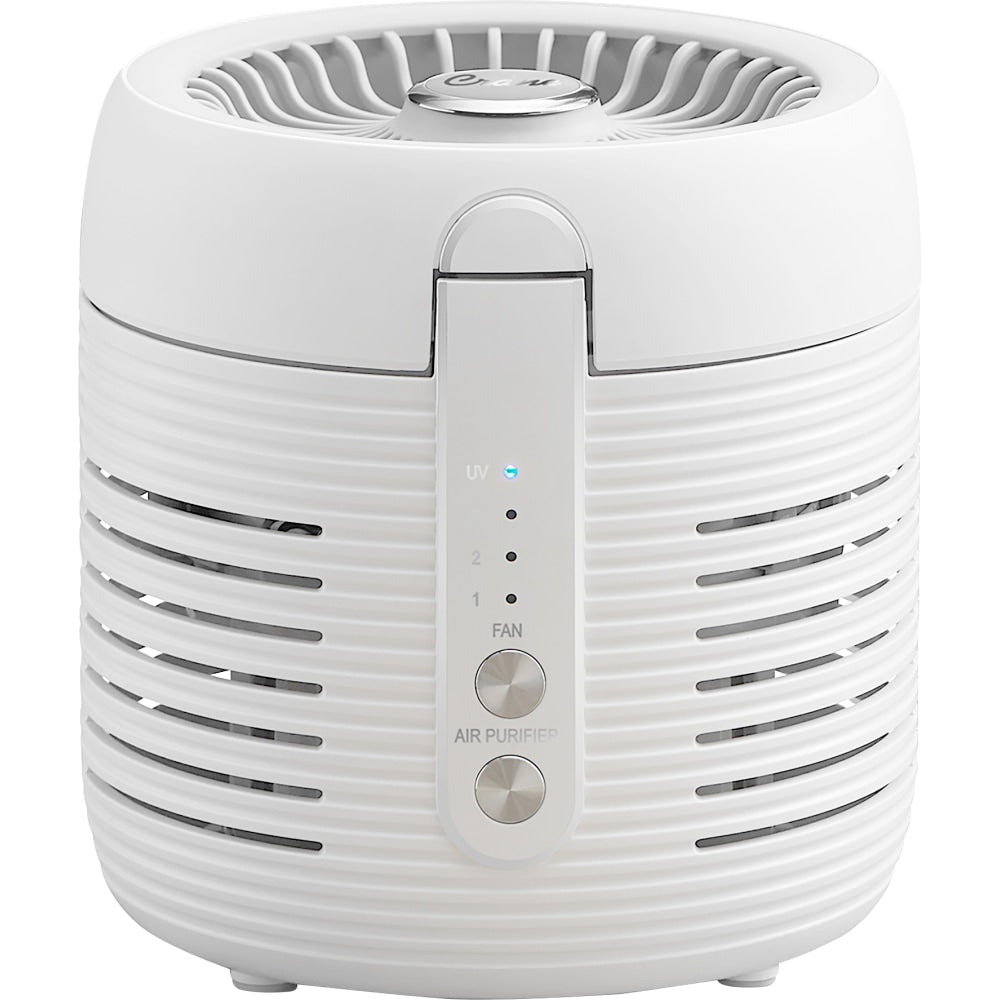 Crane Air Purifier With UVC, 150 Sq. Ft. Coverage, White