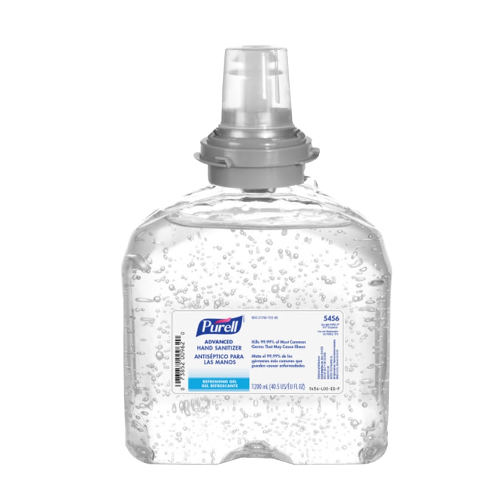 PURELL Advanced Hand Sanitizer Gel Refill, Refreshing Fragrance, 1200 mL, Case Of 4