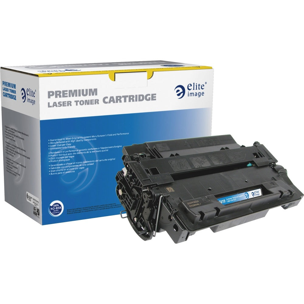 Elite Image Remanufactured Black Extra-High Yield Toner Cartridge Replacement For HP 55X, CE255X