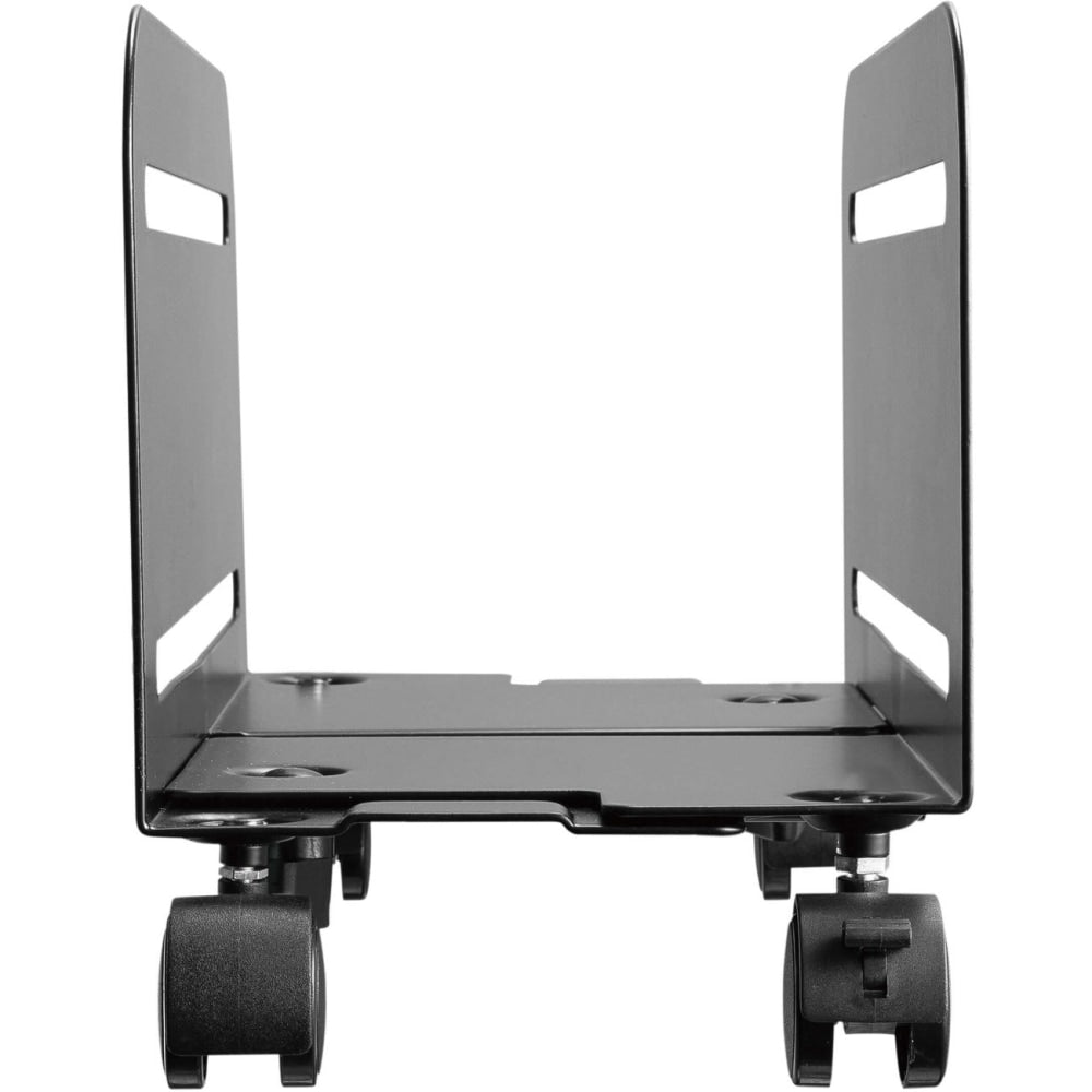 Tripp Lite Mobile CPU Caddy for Computer Towers - Width Adjustable, Locking Casters, Black - 22.05 lb Capacity - 4 Casters - Steel - 8.2in Width x 4.1in Depth x 5in Height - Metal Frame - Black