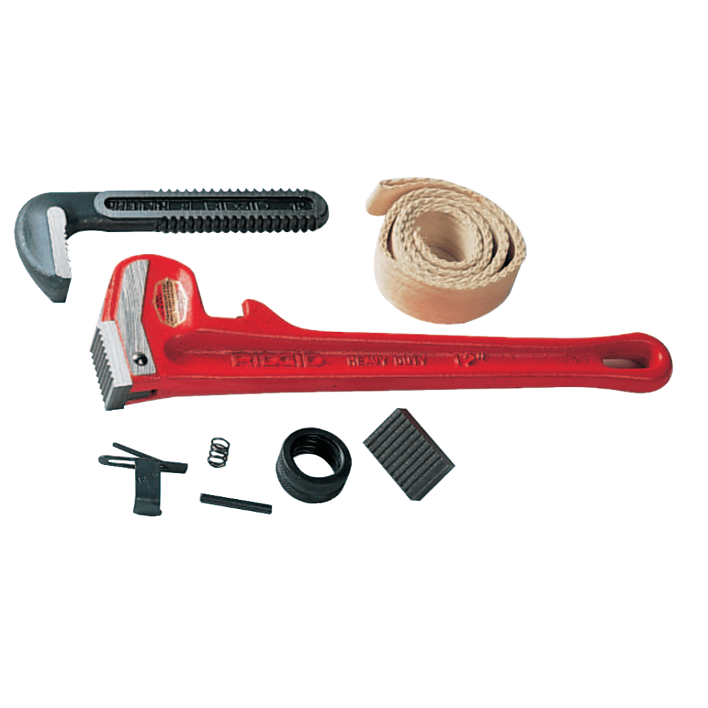 Pipe Wrench Replacement Parts, Heel Jaw & Pin Assembly, Size 24