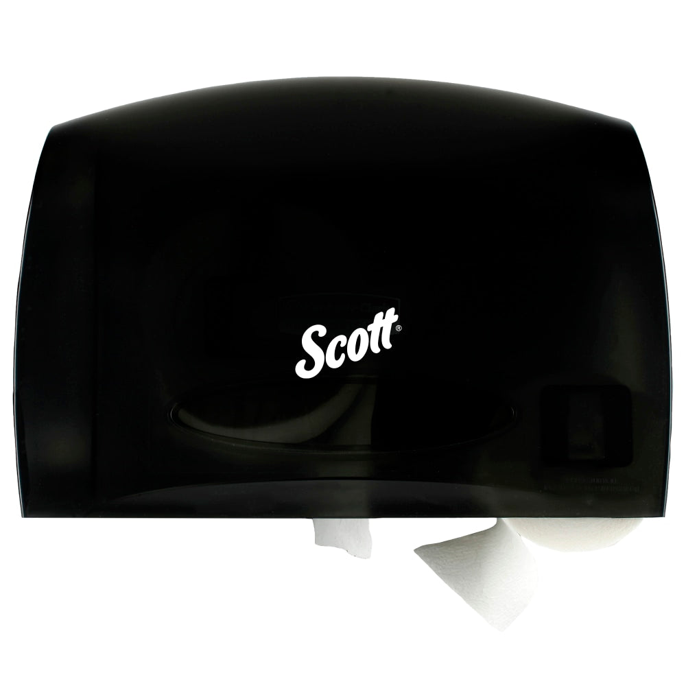 Scott Coreless JRT Bath Tissue Dispenser, 9-3/4in x 14-5/8in, Smoke Gray