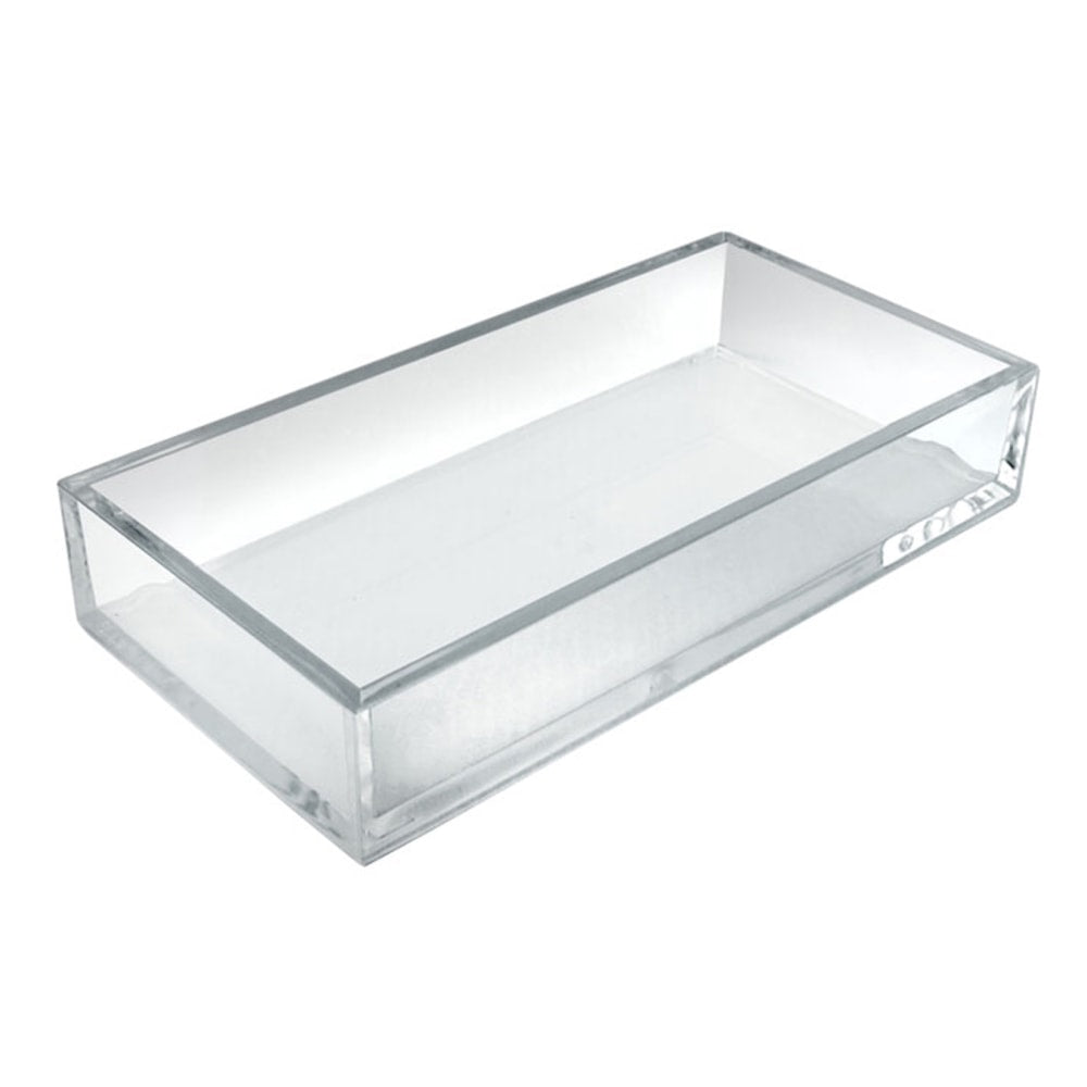 Azar Displays Deluxe Tray Organizers, Small Size, 2in x 11 3/4in x 5 7/8in, Clear, Pack Of 4