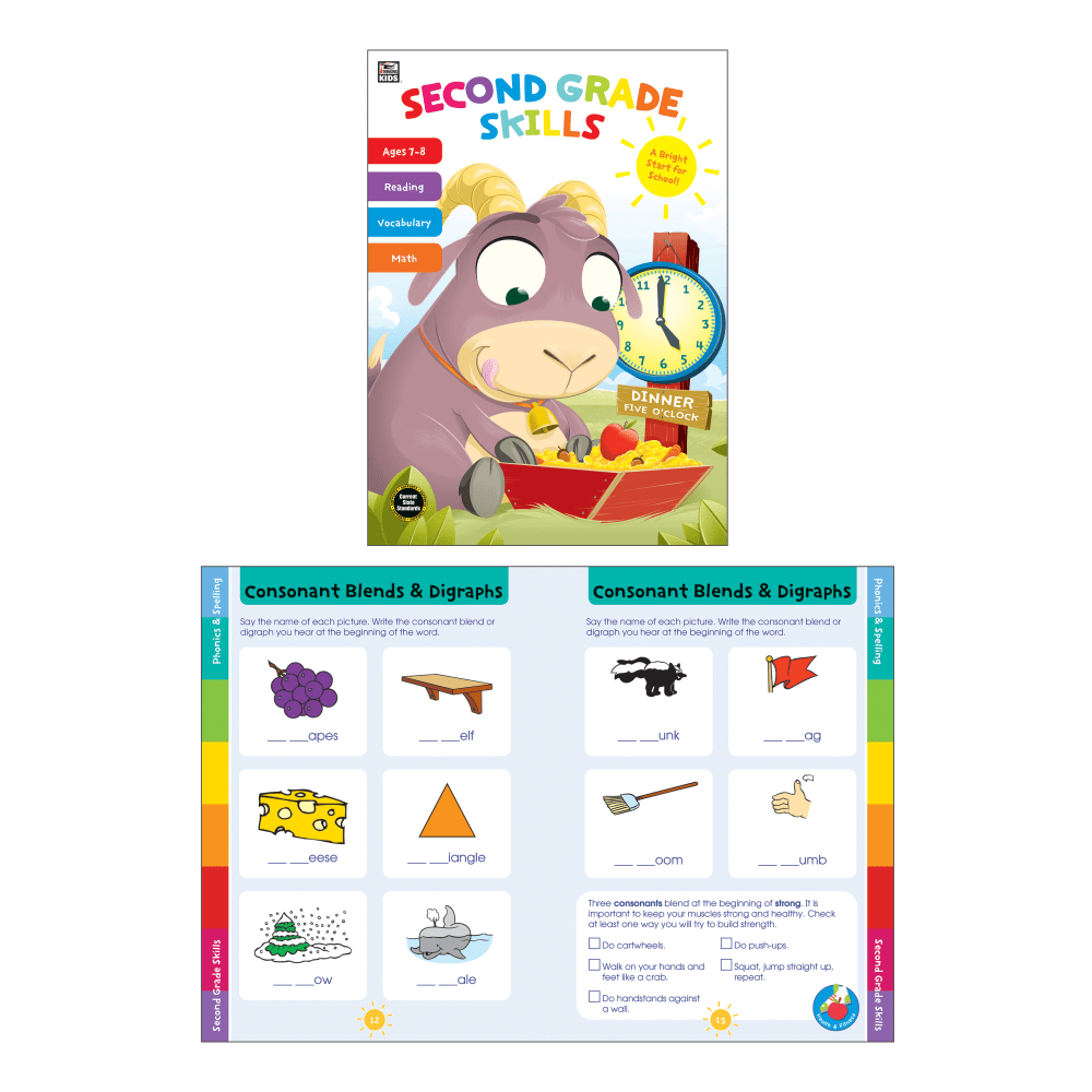 Thinking Kids Second Grade Skills Workbook, Grade 2