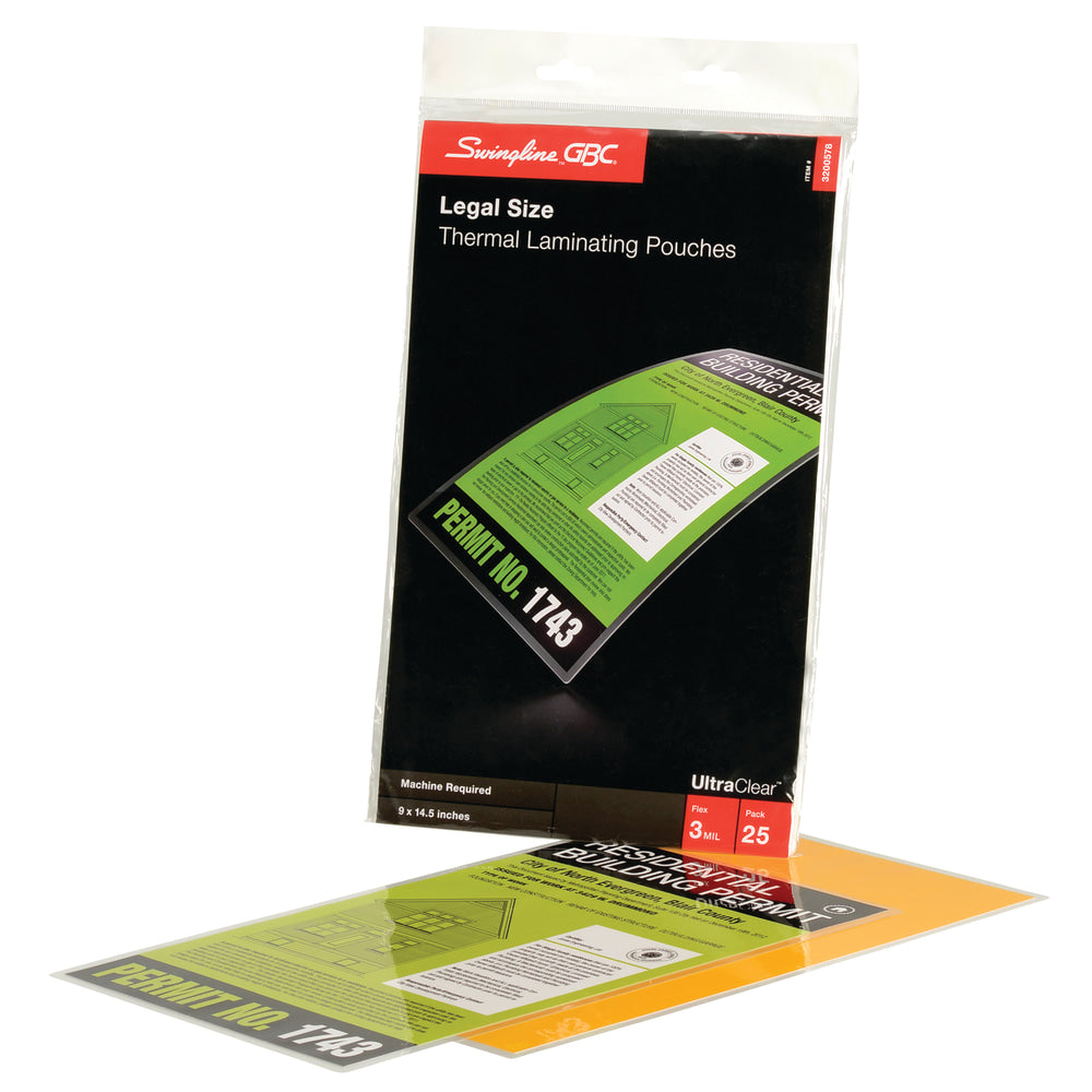 Swingline GBC UltraClear Thermal Laminating Pouches