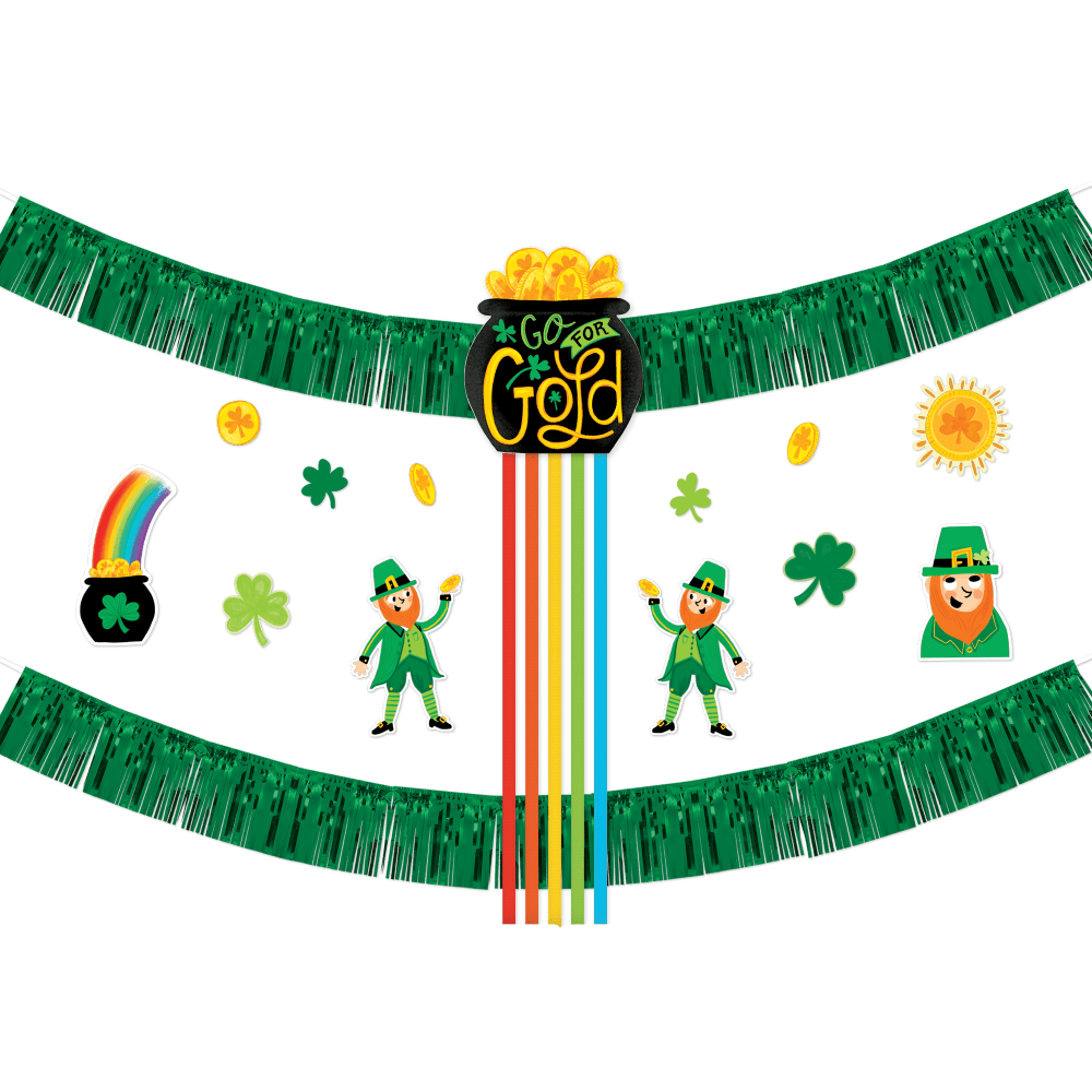 Amscan 244289 St. Patricks Day Leprechaun Wall Decorating Kit