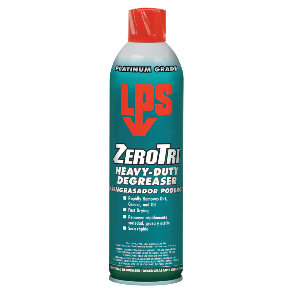 LPS Heavy-Duty Aerosol Degreaser, 15 Oz Can, Case Of 12