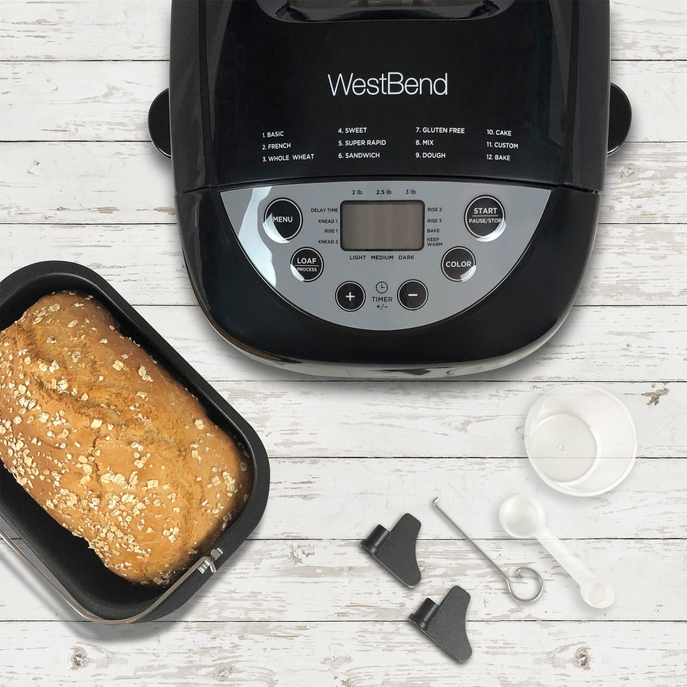 West Bend Hi-Rise Digital Bread Maker, Gray