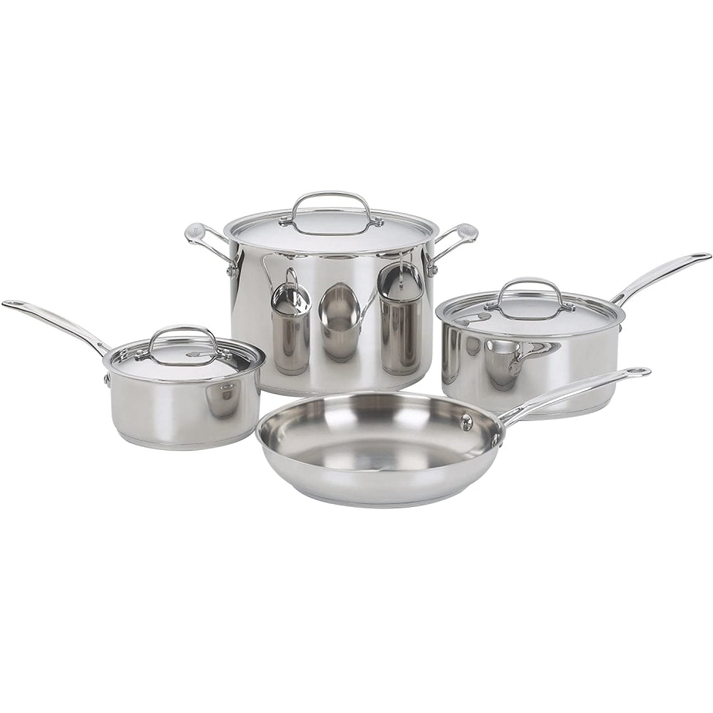 Cuisinart Chefs Classic 7-Piece Stainless Steel Set, Silver